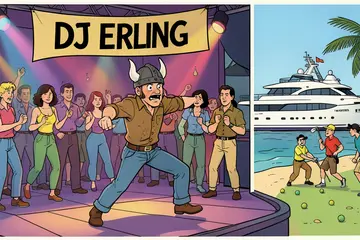 Terwijl iedereen uitpuft na een slopend WK, blijft Erling Haaland in Saint-Tropez feesten, dj’en en ‘roeien’