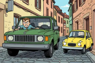 Sander huurde een SUV om indruk te maken, maar in de smalle straten van Dubrovnik werd het stressvol en duur