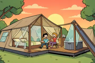 Glamping is hot: de luxe van een hotel met de vrijheid van kamperen