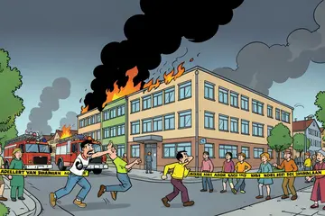 Grote brand bij voormalig kantoorpand in Maastricht, rookpluim tot ver buiten de stad zichtbaar
