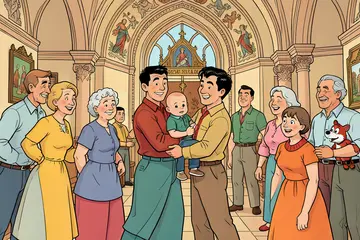 Bijzonder moment voor familie Bauer: kleinzoon Jan gedoopt in de basiliek van Oudenbosch