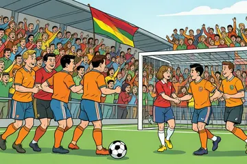 Koning Willem-Alexander en Máxima zien Oranje in opvallend gezelschap gelijkspelen: 'Sport verbroedert!' - Sportnieuws.nl