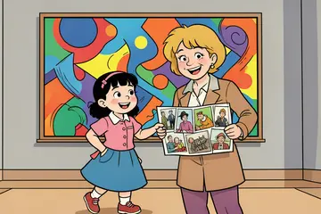 Moeder legt groei van dochter al twintig jaar vast bij hetzelfde kunstwerk, stopt pas als kleinkind er is