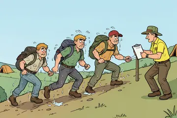 Eerbetoon aan ‘goedemorgen-man’ • Vroege controle van de wandelaars • Heuvels bedwingen op zwaarste dag