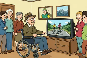 Piet (92) is de oudste Nederlander die ooit in de Tour de France schitterde: hij kijkt nu in dit kamertje in Valkenswaard
