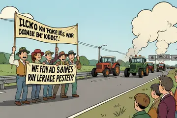 Acties van boeren aangekondigd: maandag ‘rooksignalen en spandoeken’ en tractors langs de snelweg