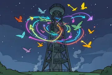 Yoshi Sodeoka presenteert ‘Isoray’. Een videoprojectie op de 80 meter hoge koeltoren van Horst Arts & Music Festival.