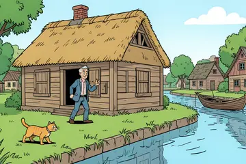 Bob Sikkes van Kopen zonder Kijken heeft zelf brugwachtershuisje van 250 jaar oud: ‘Voelt echt als thuis’
