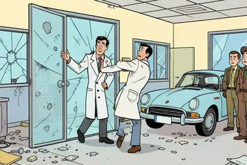 Ontslagen tandarts rijdt als wraakactie met Porsche in op praktijk