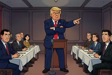 Trump maakt met sneren roast van komisch bedoeld correspondentendiner
