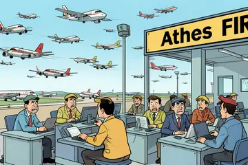 Flights in Athens FIR exceed 5,000 on Saturday