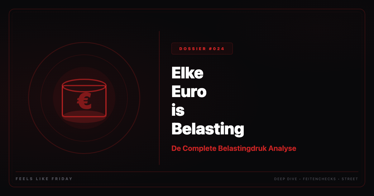 Elke Euro is Belasting